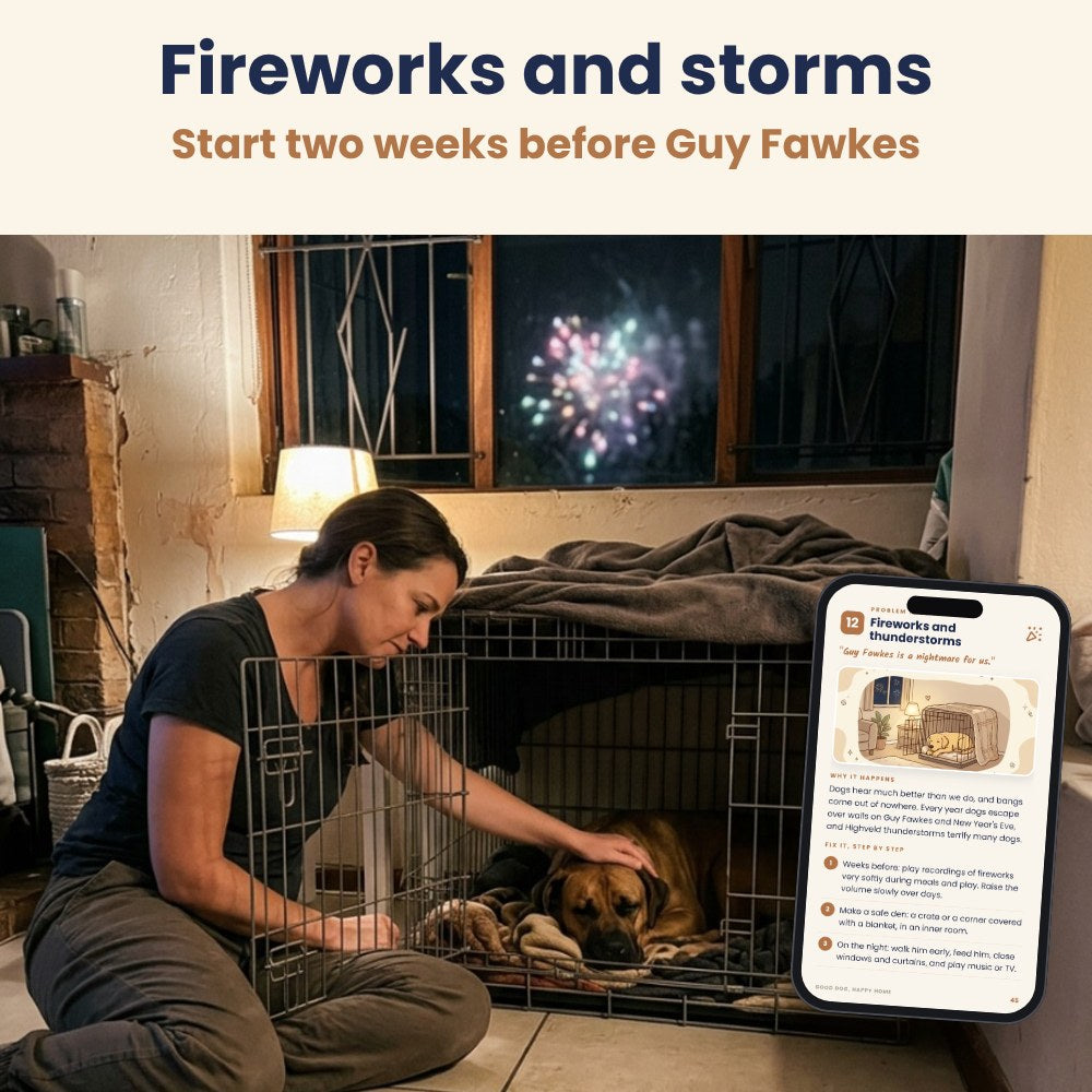 The fireworks and storms chapter on a tablet