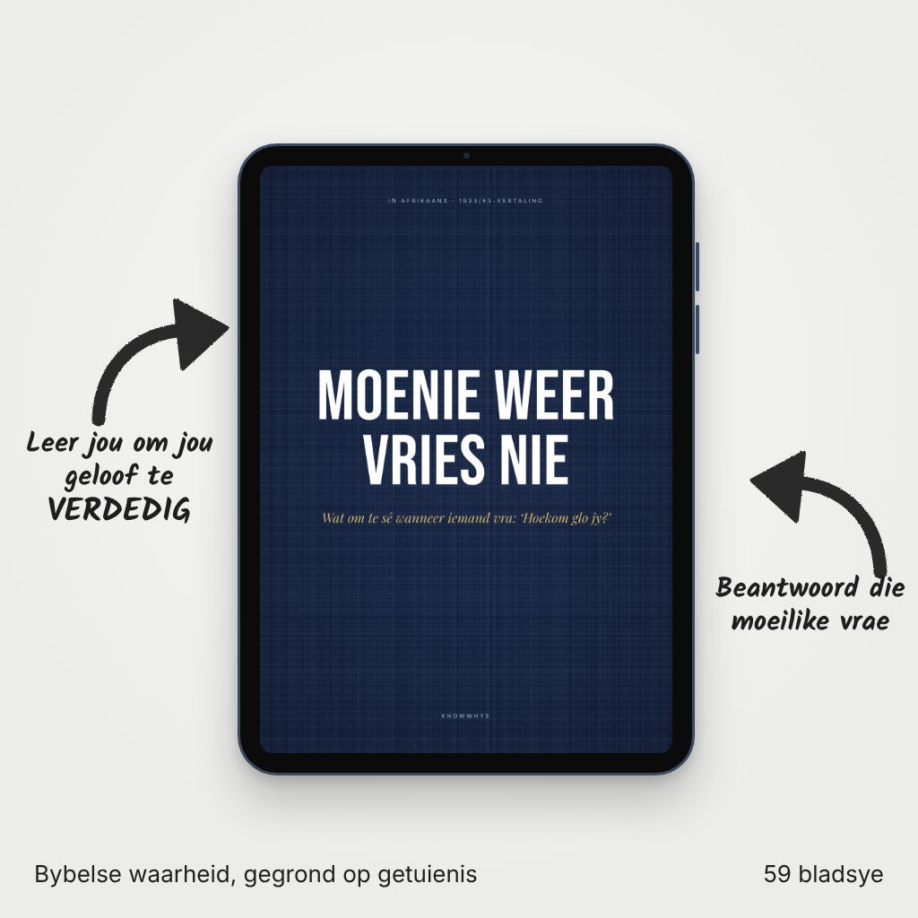 Moenie Weer Vries Nie
